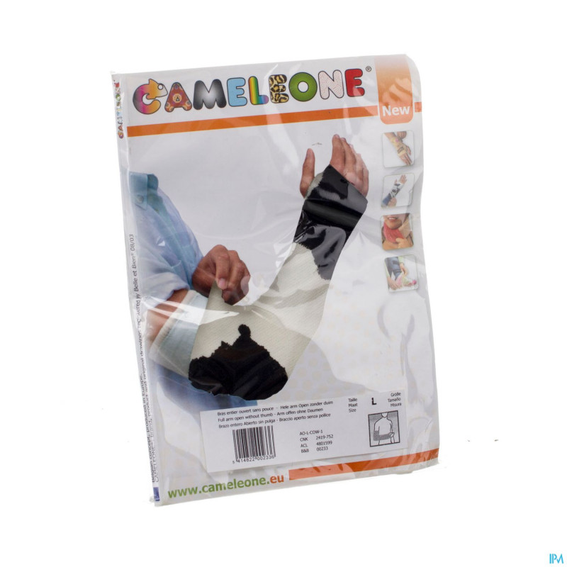 Cameleone bras entier ouvert -pouce vache    l 1