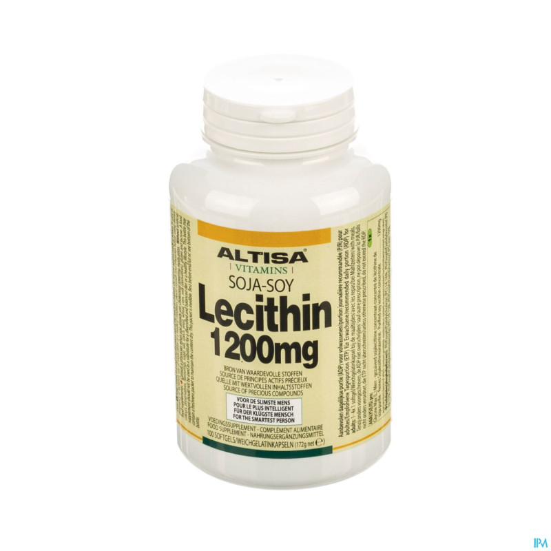 Altisa lecithine concentre softgels 100x1200mg