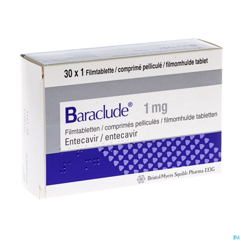 Baraclude 1 mg comp pell s/blist 30 x 1 mg