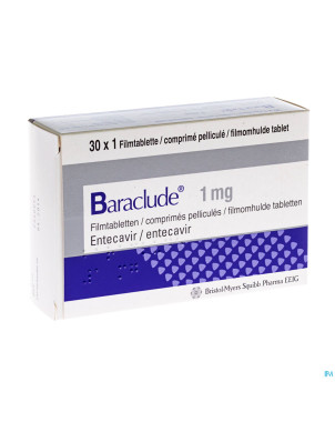 Baraclude 1 mg comp pell s/blist 30 x 1 mg