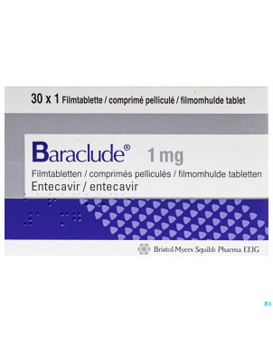 Baraclude 1 mg comp pell s/blist 30 x 1 mg