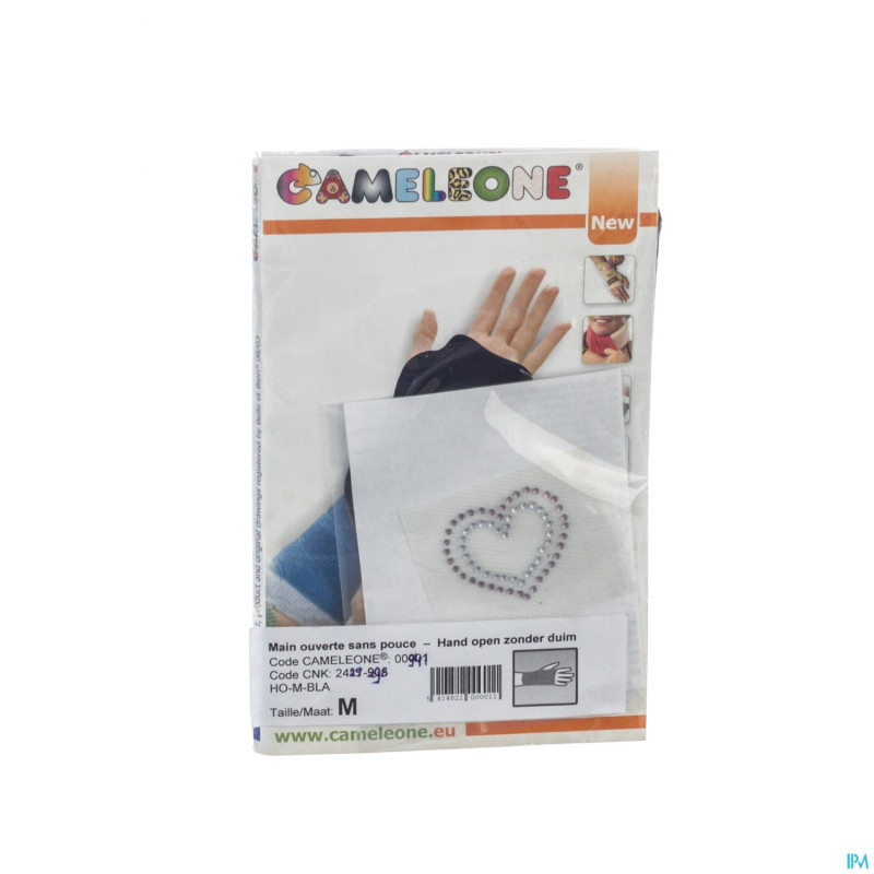 Cameleone main ouvert -pouce coeurs    m 1