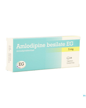 Amlodipine besilate eg comp 28x5mg