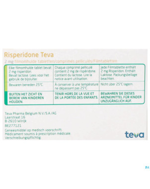 Risperidone teva 2 mg comp 100