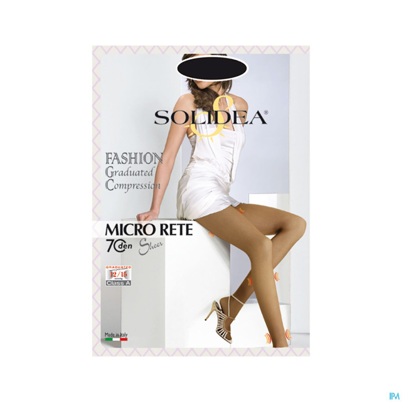 Solidea collant micro rete 70 sabbia    3-ml