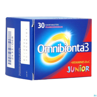 Omnibionta-3 junior framboise comp a croquer 30