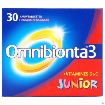 Omnibionta-3 junior framboise comp a croquer 30
