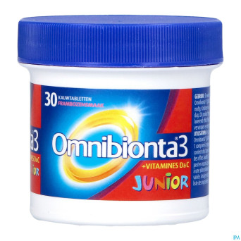 Omnibionta-3 junior framboise comp a croquer 30