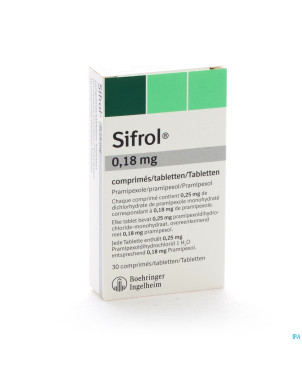 Sifrol comp sec 30 x 0,18 mg