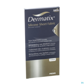 Dermatix silicone sheet fabric adh  4x13cm 1
