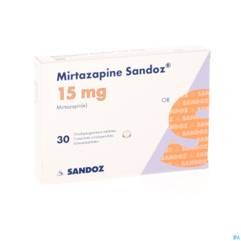 Mirtazapine sandoz 15 mg orodisp tabl 30