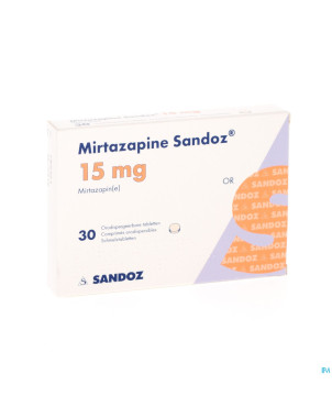 Mirtazapine sandoz 15 mg orodisp tabl 30
