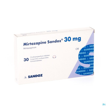 Mirtazapine sandoz 30 mg orodisp tabl 30