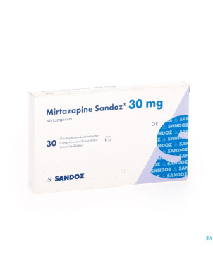 Mirtazapine sandoz 30 mg orodisp tabl 30