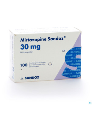 Mirtazapine sandoz 30 mg orodisp tabl 100