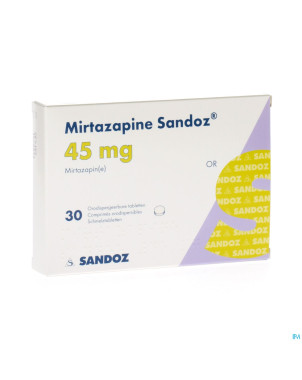 Mirtazapine sandoz 45 mg orodisp tabl 30