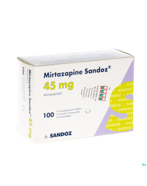 Mirtazapine sandoz 45 mg orodisp tabl 100