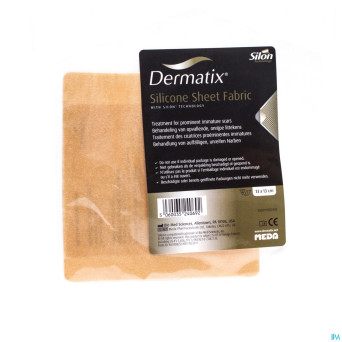 Dermatix silicone sheet fabric adh 13x13cm 1