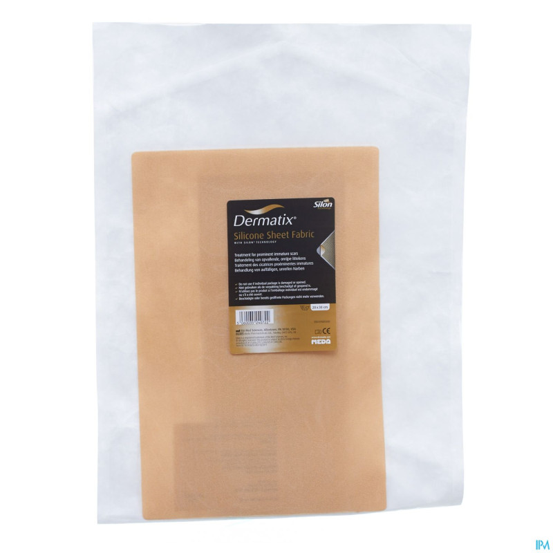 Dermatix silicone sheet fabric adh 20x30cm 1