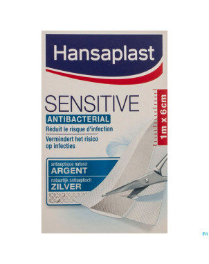 Hansaplast med sensitive 1mx6,00cm 47827
