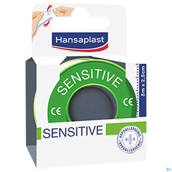 Hansaplast med sensitive 5mx2,50cm 1 47944