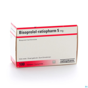 Bisoprolol ratiopharm comp 100 x 5 mg