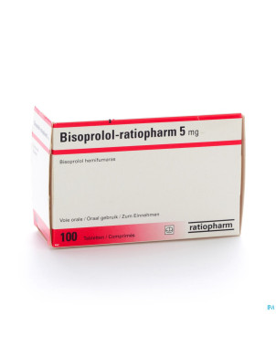 Bisoprolol ratiopharm comp 100 x 5 mg