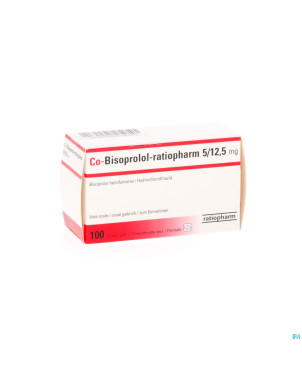 Co bisoprolol ratiopharm comp 100 x 5/12,5 mg