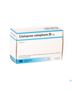 Citalopram ratiopharm comp 100 x 20 mg