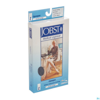 Jobst opaque 15-20 c1 genou noir    l 7518301