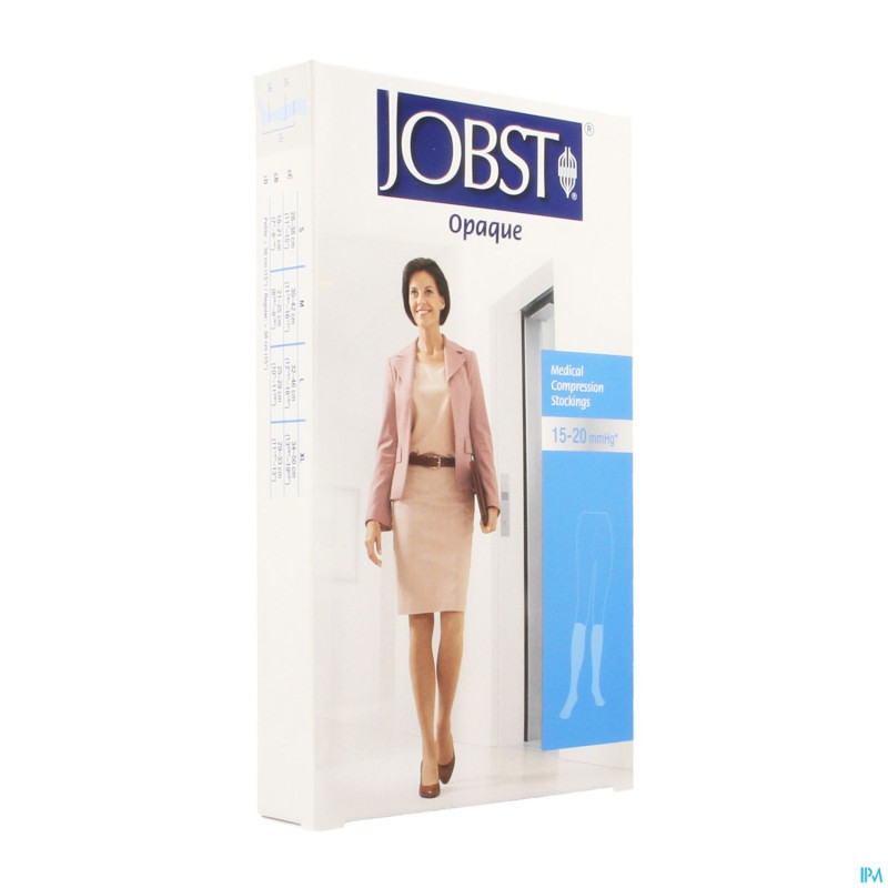 Jobst opaque 15-20 c1 genou noir    m 7518201