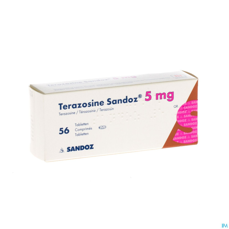 Terazosine sandoz comp 56 x  5 mg