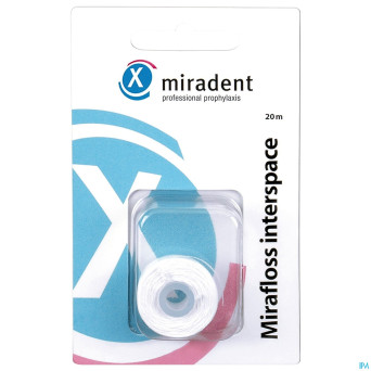 Mirafloss interspace file dentaire refill 20m