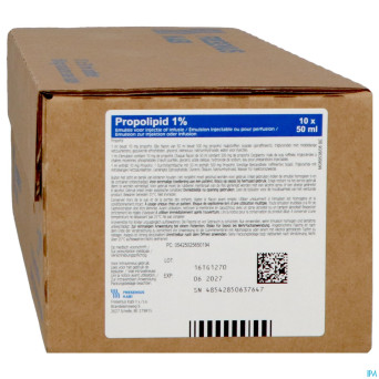 Propolipid 1 % fl inj 10 x 50ml