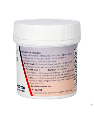 Reduced l-glutathion    comp  30    deba