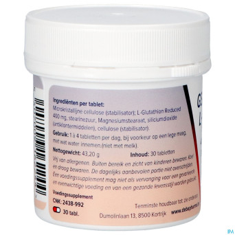 Reduced l-glutathion    comp  30    deba