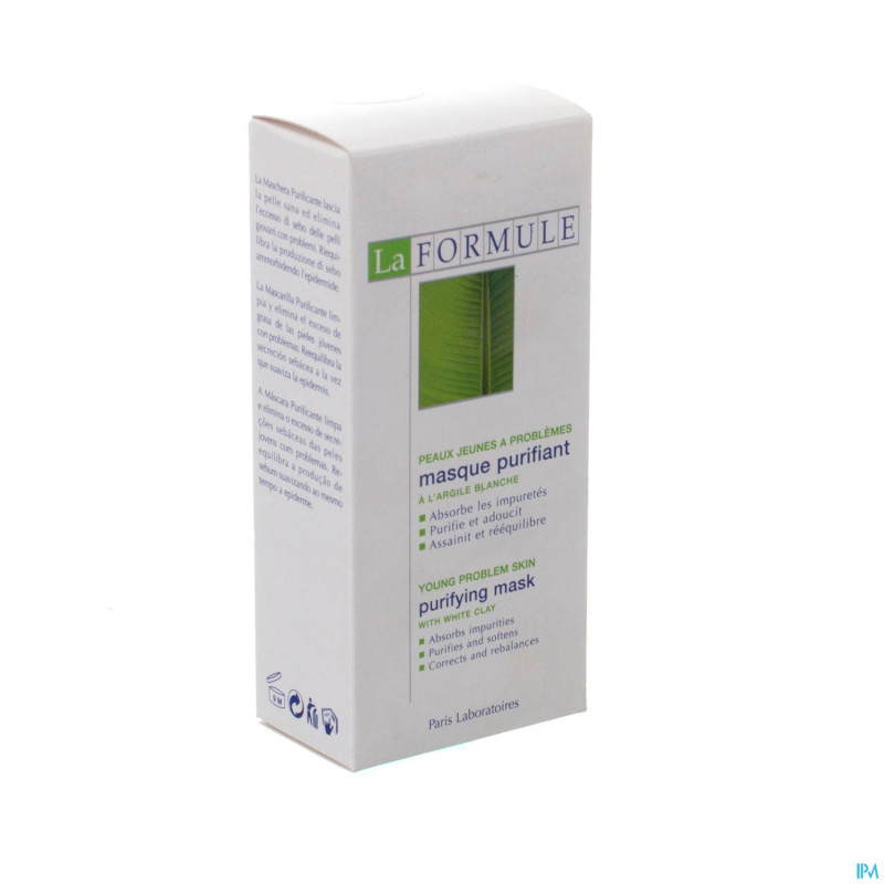 La formule masque purifiant argile blanche 50ml