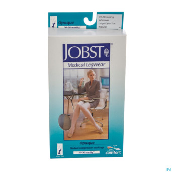Jobst opaque 20-30 c2 genou ort.ouvert beige    l