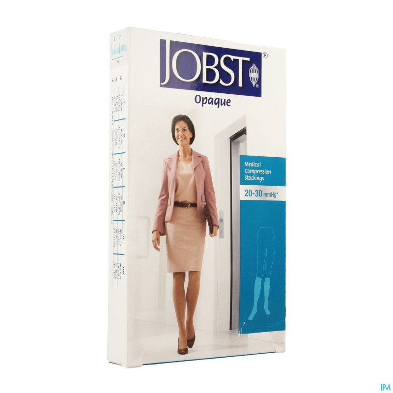Jobst opaque 20-30 c2 genou ort.ouvert noir    m