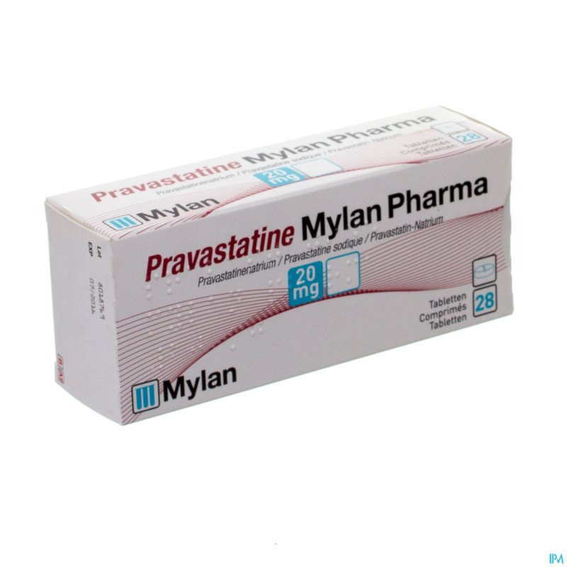 Pravastatine viatris 20mg comp 28