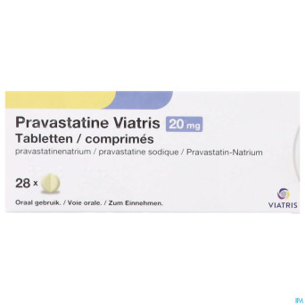 Pravastatine viatris 20mg comp 28