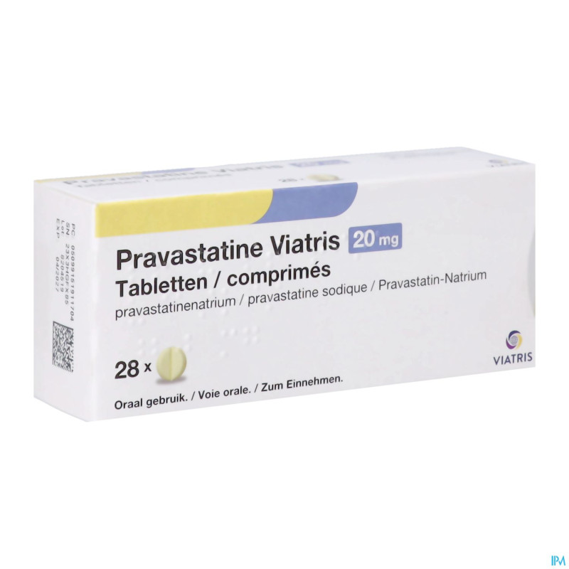 Pravastatine viatris 20mg comp 98
