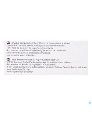 Pravastatine viatris 20mg comp 98