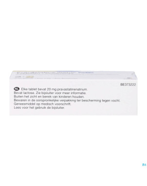 Pravastatine viatris 20mg comp 98