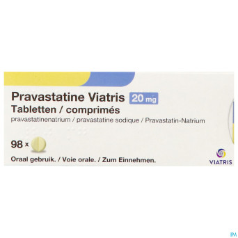Pravastatine viatris 20mg comp 98