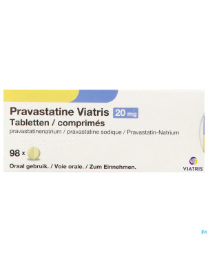 Pravastatine viatris 20mg comp 98