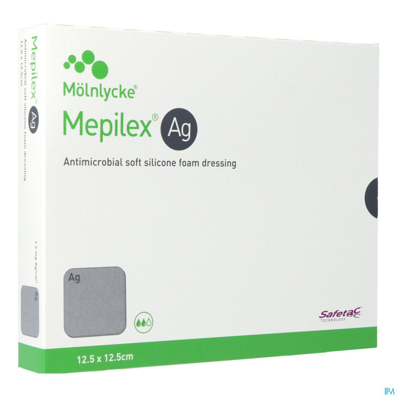 Mepilex ag pansement steril  12,5x12,5cm  5 287121