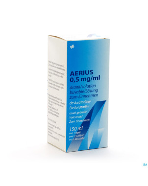 Aerius solution buvable 0,5mg/ml 150ml