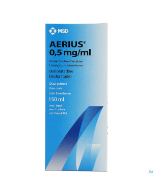 Aerius solution buvable 0,5mg/ml 150ml