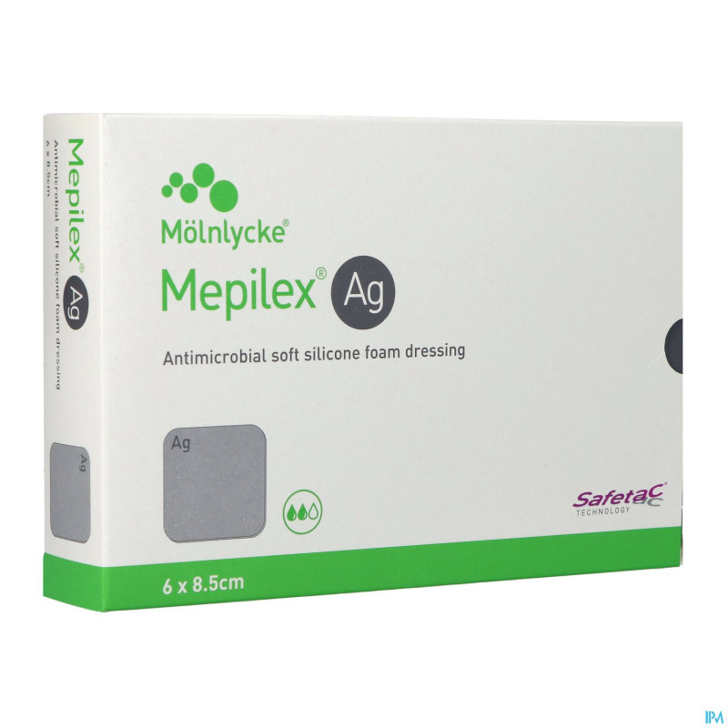 Mepilex ag pansement steril   6,0x 8,5cm  5 287021